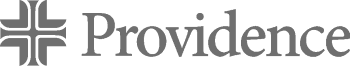 Providence Saint Johns logo in greyscale